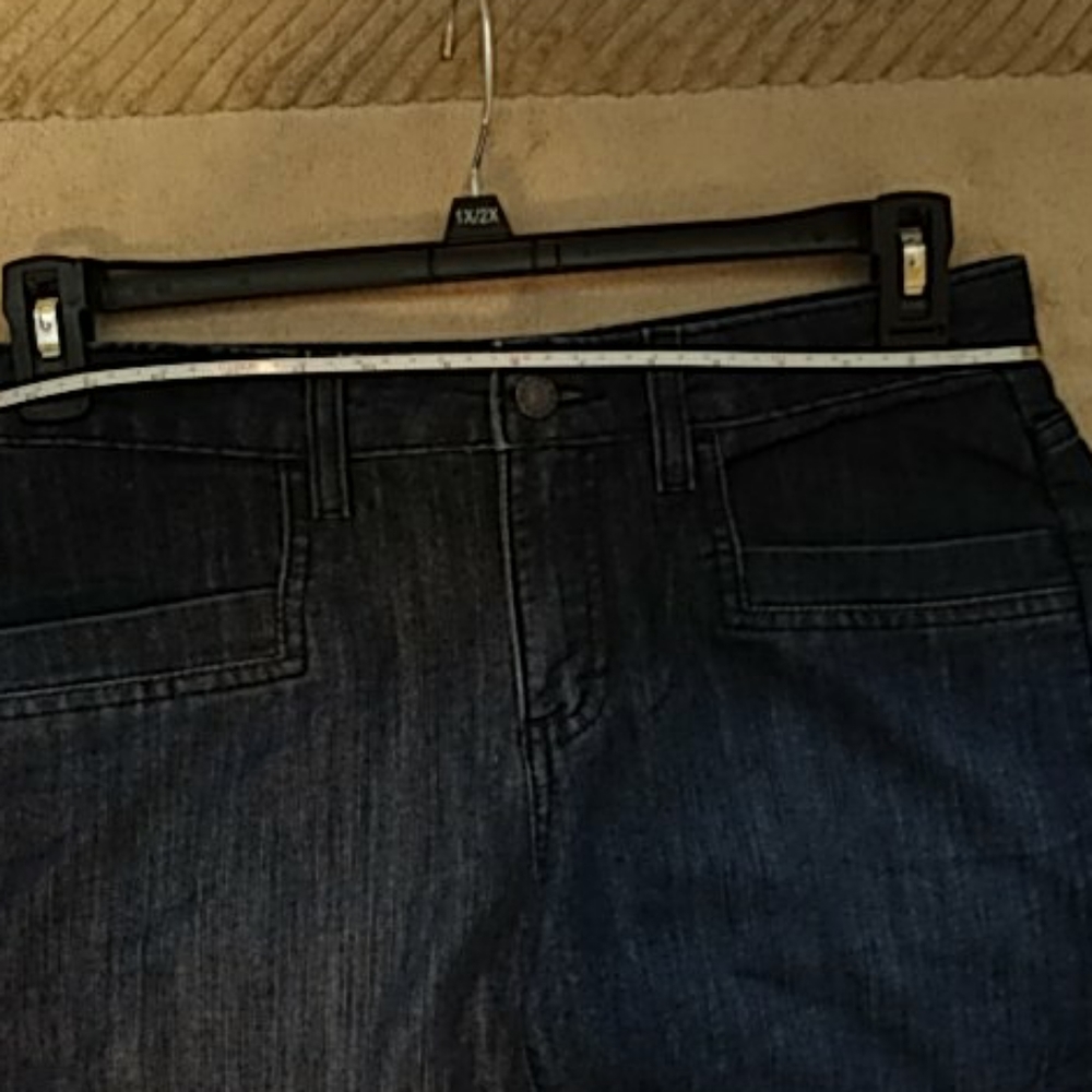 Merona Mid Rise Cropped Dress Jeans Dark Wash 6 - Picture 5 of 5